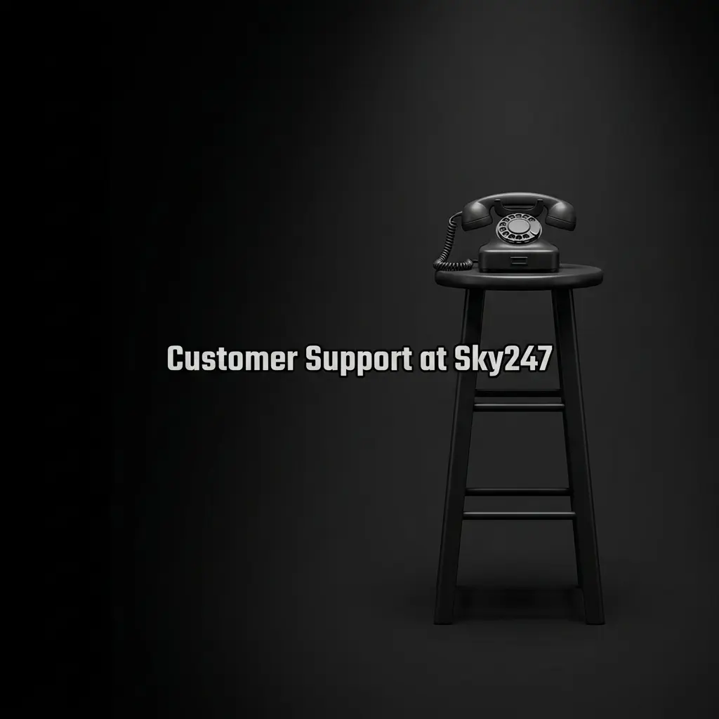Sky247 customer support team assisting users with queries via live chat, email, and phone helpline services
